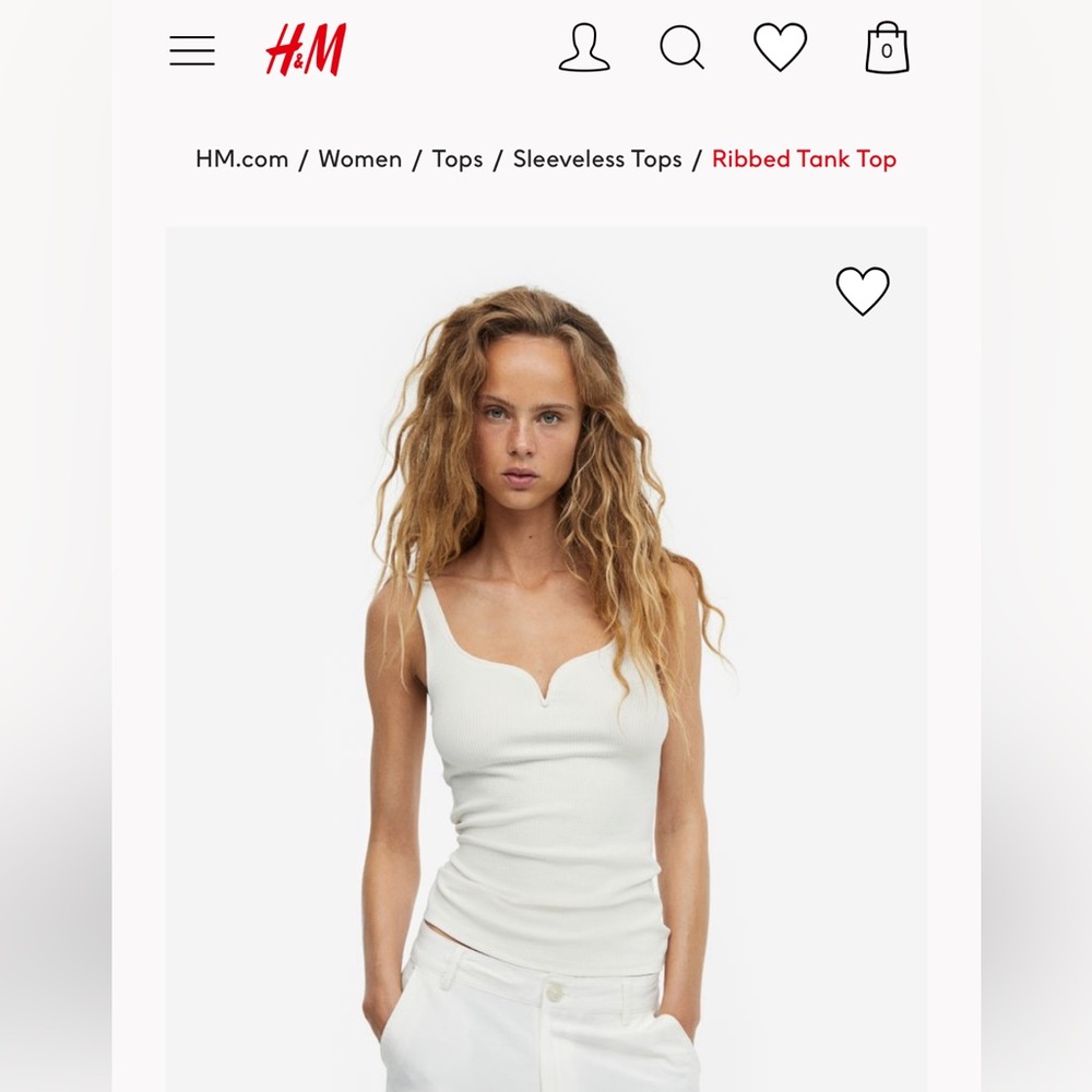 H&M | Ribbed Tank Top